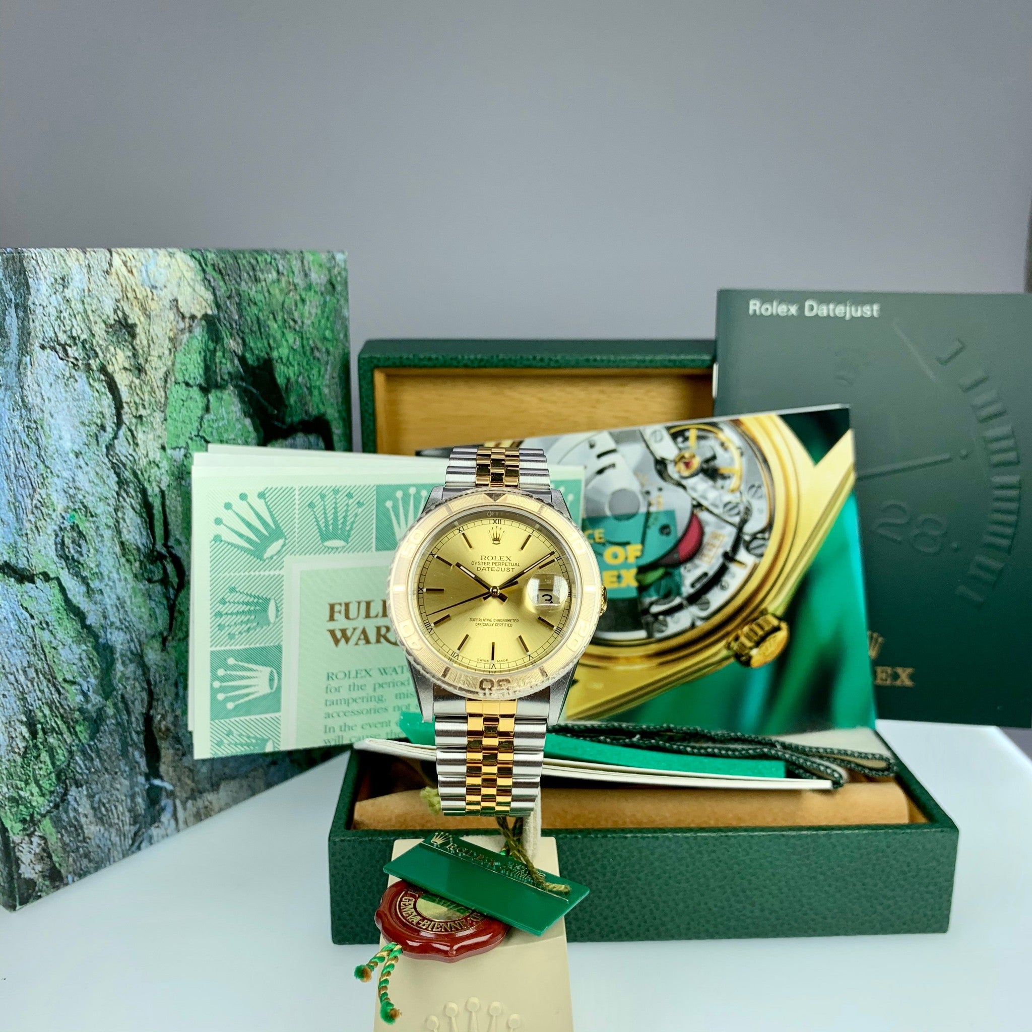 2002 NOS Rolex “Thunderbird” Datejust Nissan Reward 16263 Two Tone Full Set Box and Papers