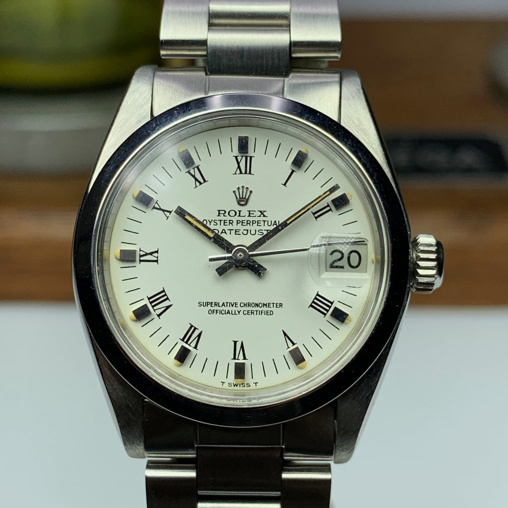 1981 Rolex Datejust 16827 31mm Stainless Steel Ladies Roman Numeral Dial