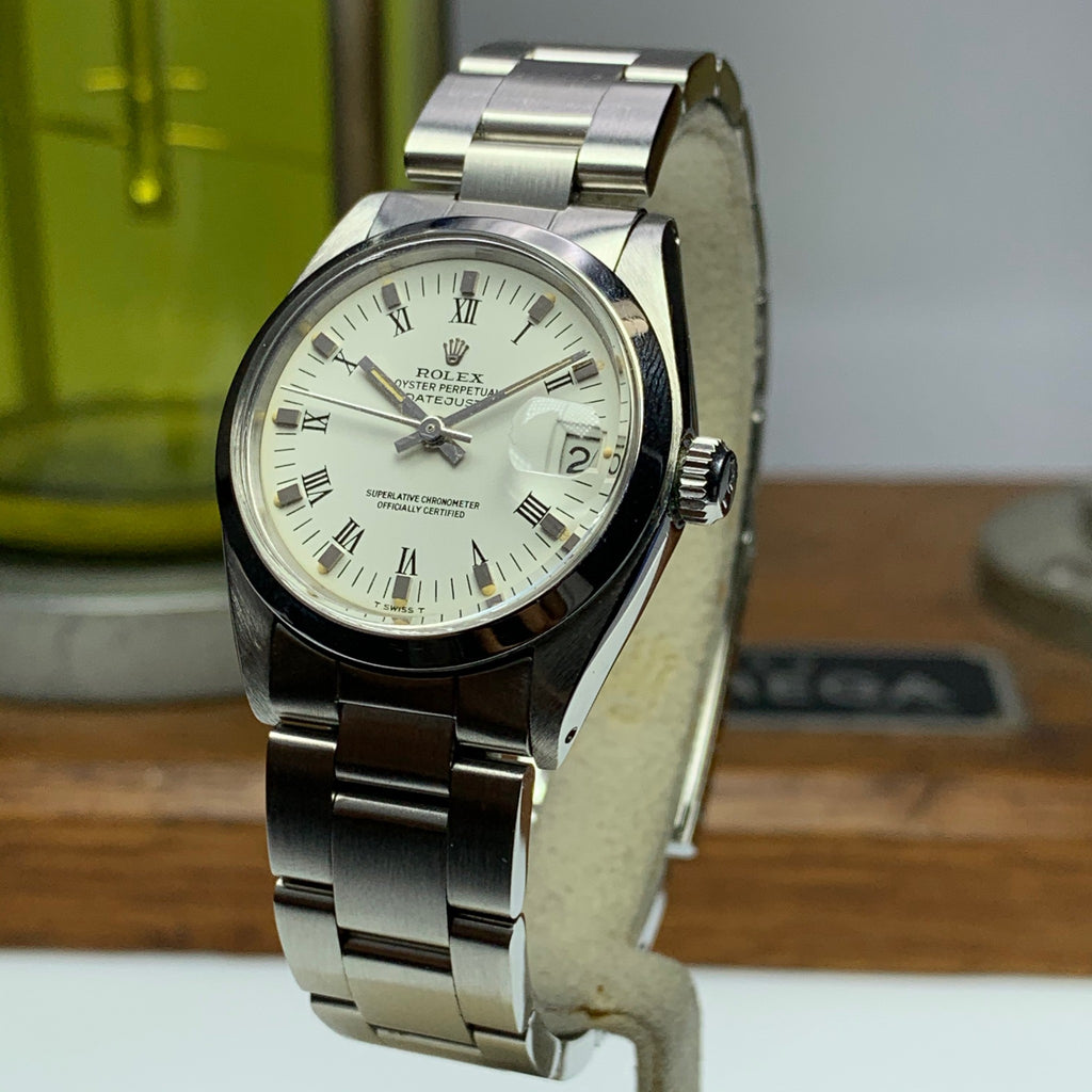 1981 Rolex Datejust 16827 31mm Stainless Steel Ladies Roman Numeral Dial