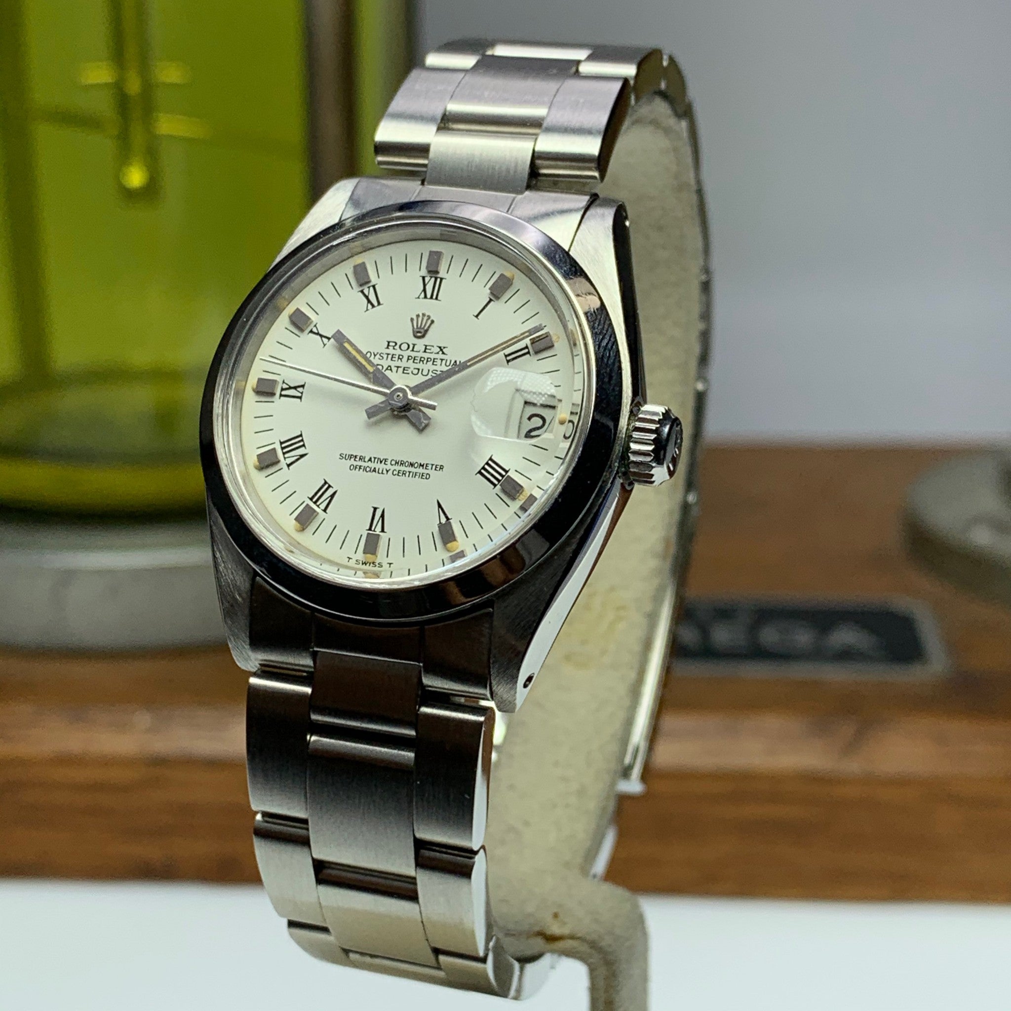 1981 Rolex Datejust 16827 31mm Stainless Steel Ladies Roman Numeral Dial