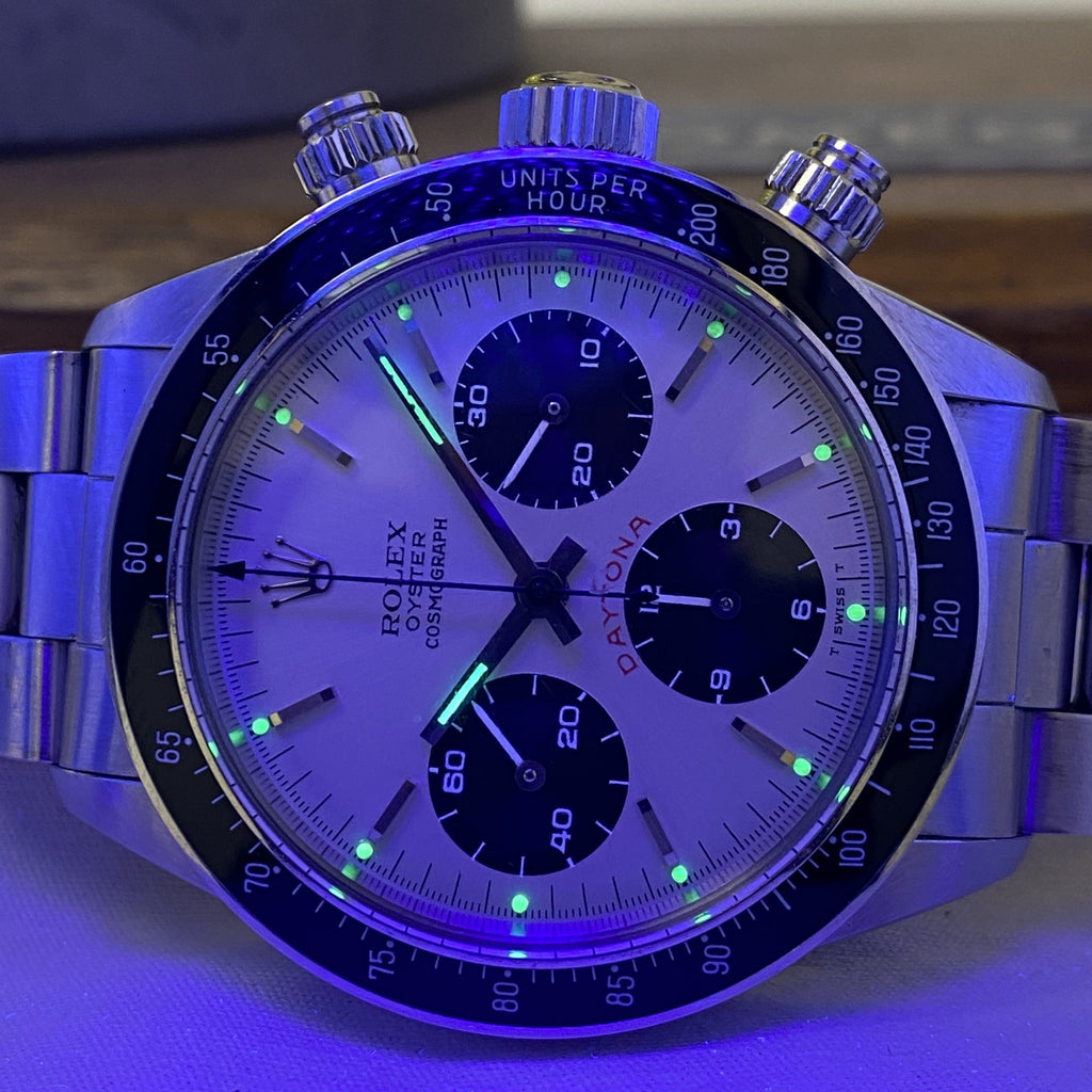1982 Rolex Daytona 6263 Big Red Silver Dial  Almost NOS