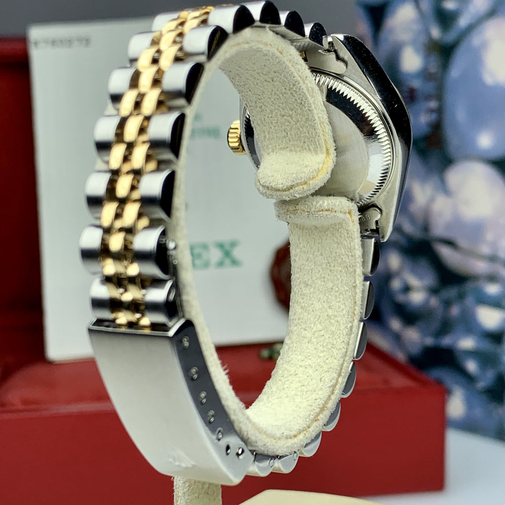 2002 Rolex Ladies DateJust Watch 18K Two Tone SS 79173 Full Set