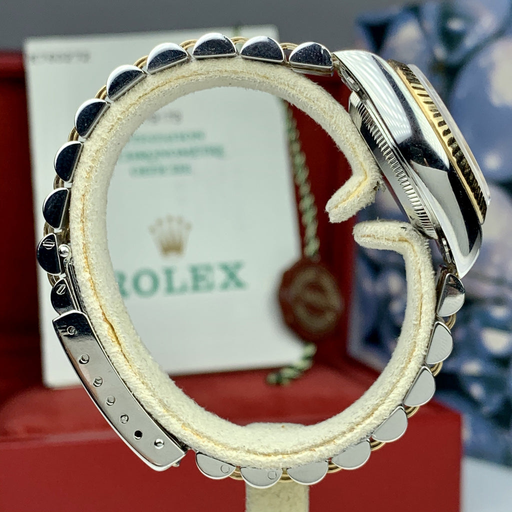 2002 Rolex Ladies DateJust Watch 18K Two Tone SS 79173 Full Set