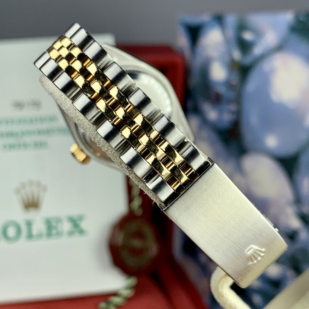 2002 Rolex Ladies DateJust Watch 18K Two Tone SS 79173 Full Set