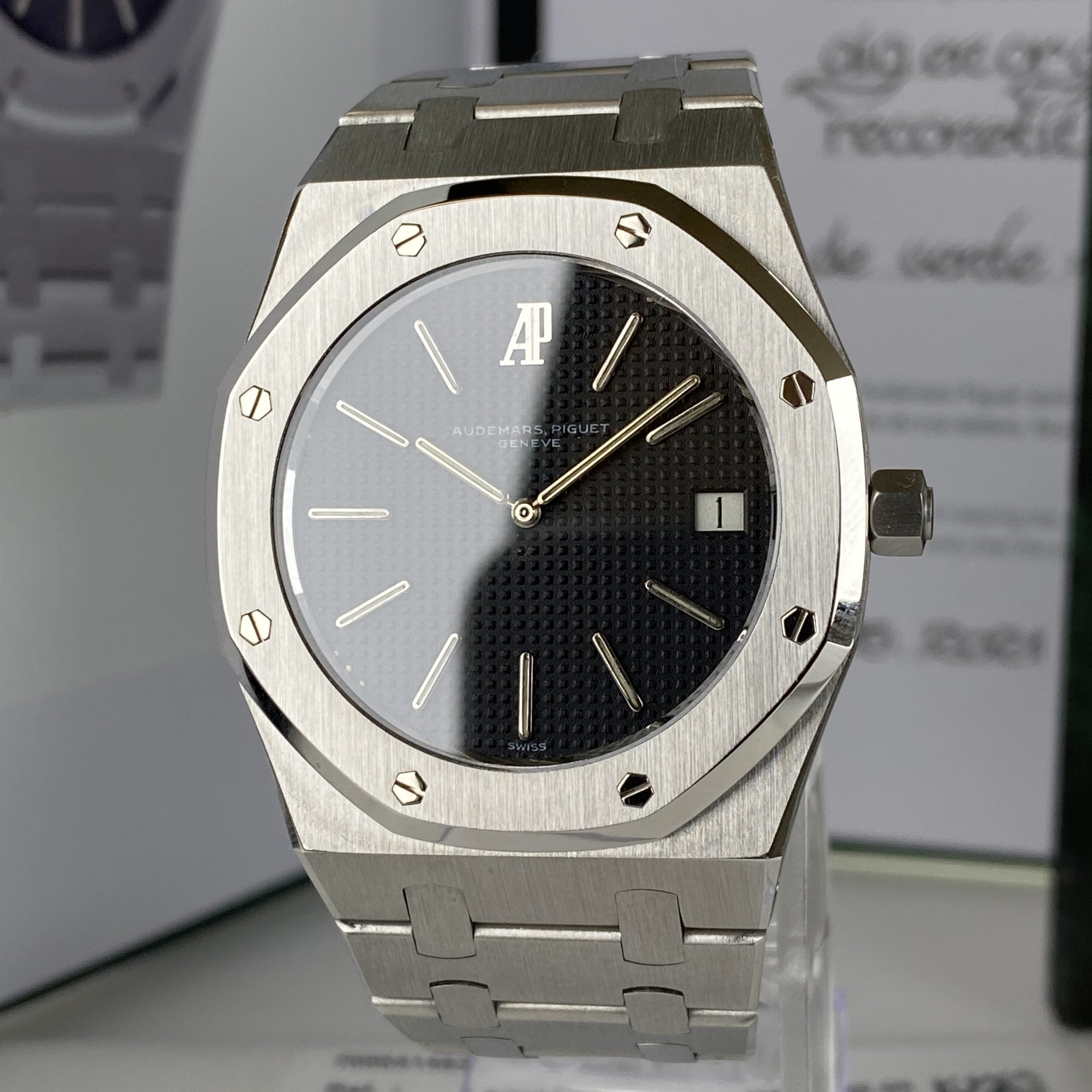 1980 Prototype Audemars Piguet Royal Oak Jumbo 5402ST Very Rare Dial Serviced by AP