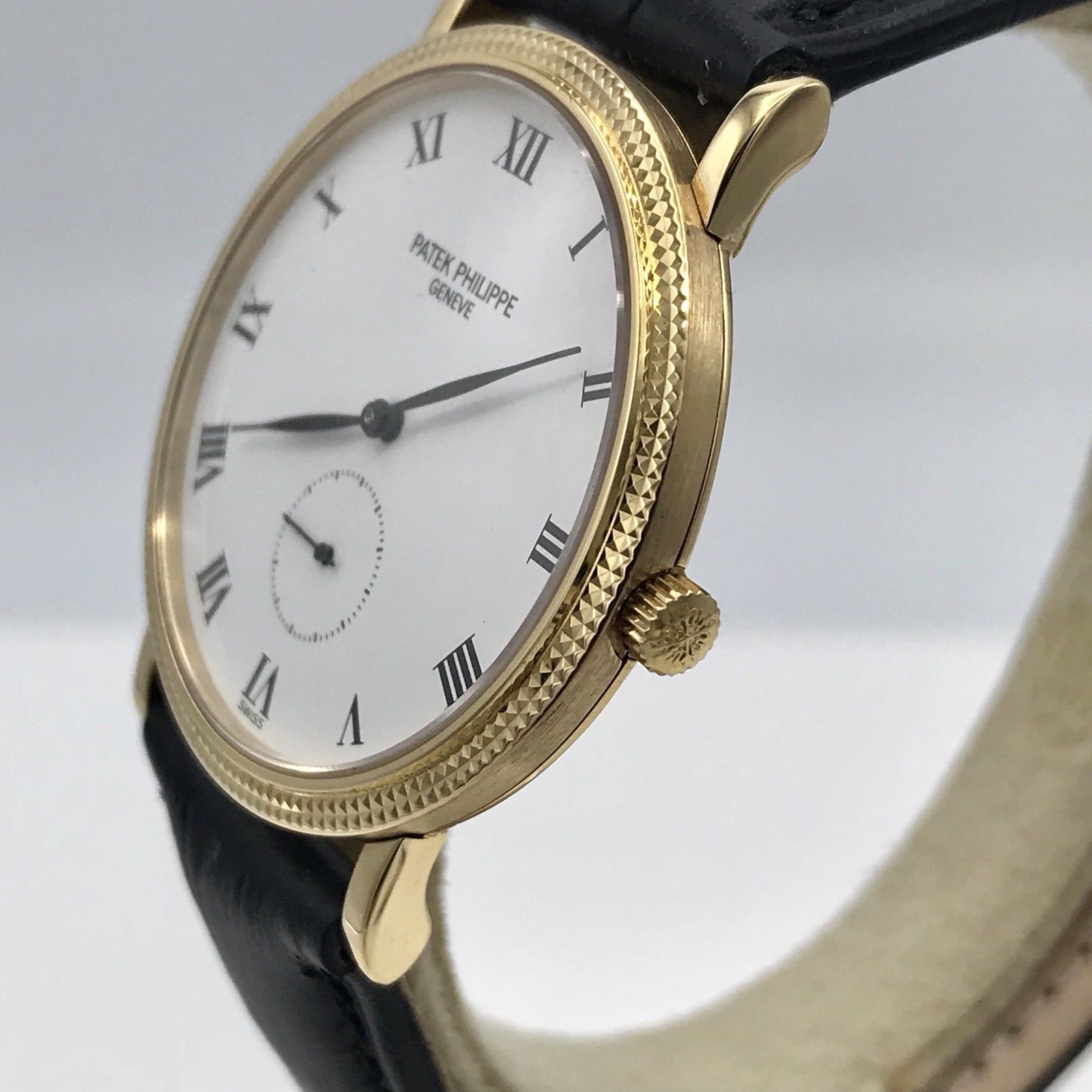Men’s 18k Yellow Gold Patek Philippe Calatrava 3919 Manual Wind Minty Condition