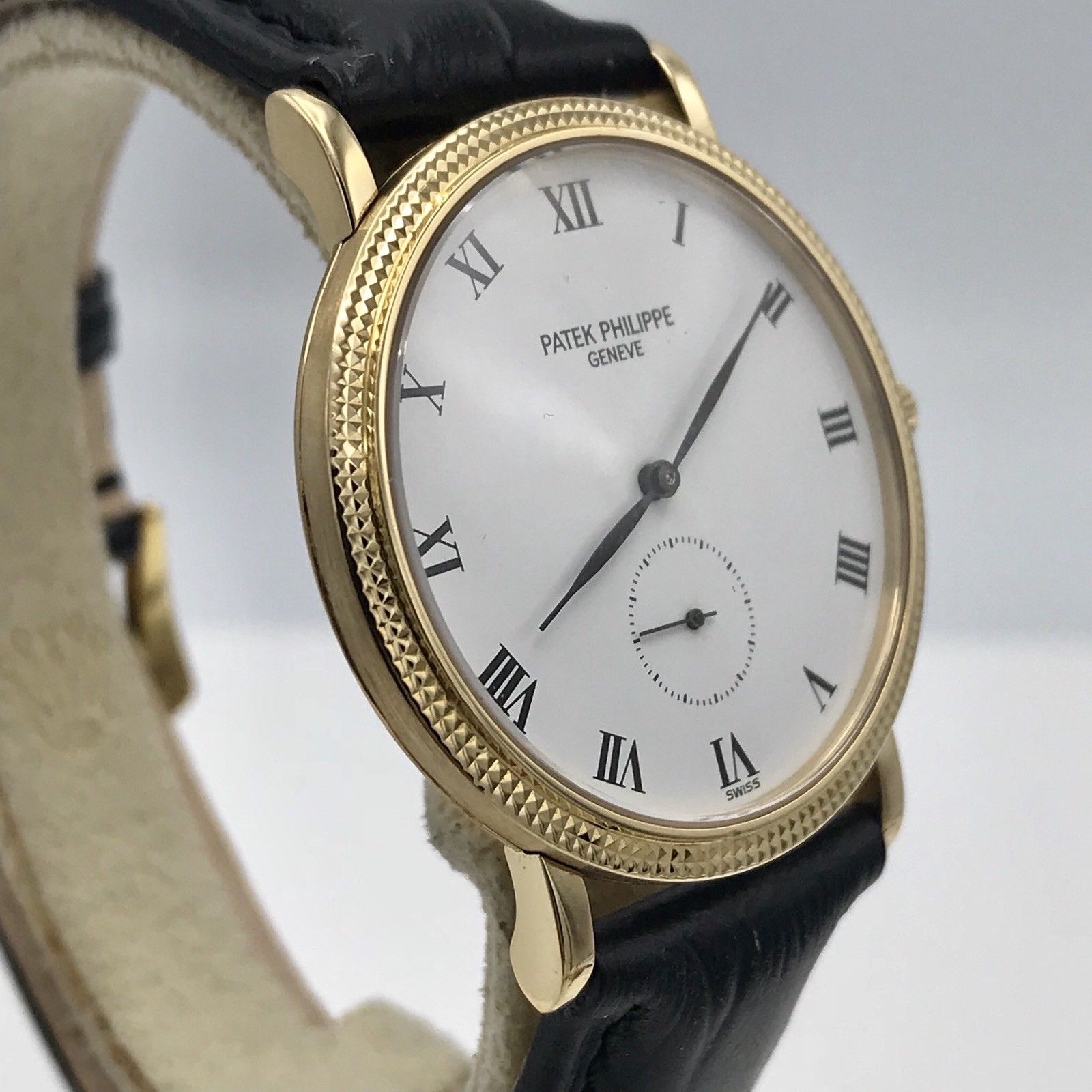 Men’s 18k Yellow Gold Patek Philippe Calatrava 3919 Manual Wind Minty Condition