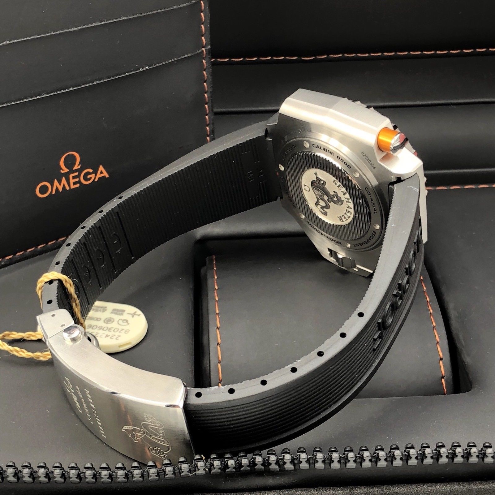 Omega Seamster PLOPROF 1200M Co Axial Professional Diver Rubber band