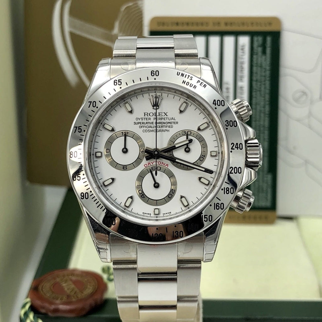 NOS Rolex Daytona 116520 White Z serial FULL SET Box & Card Unworn