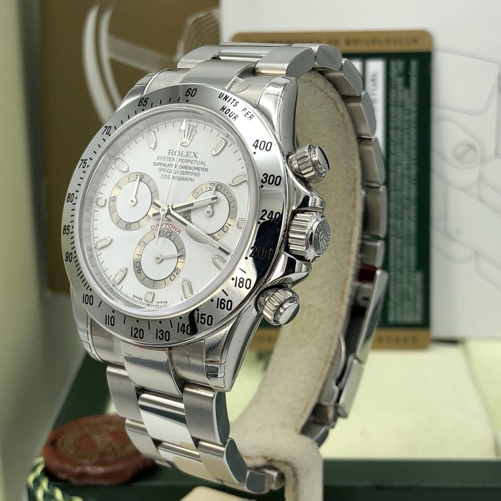 NOS Rolex Daytona 116520 White Z serial FULL SET Box & Card Unworn
