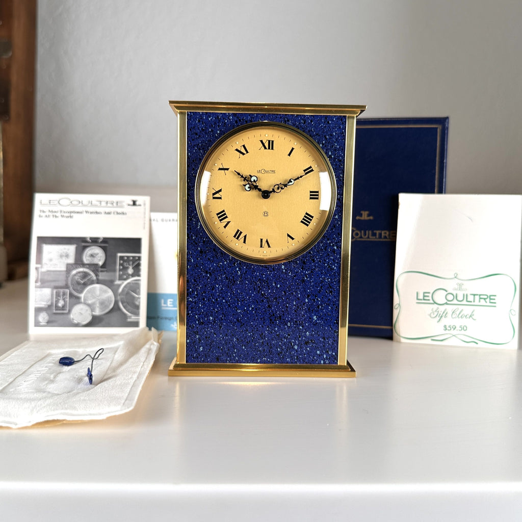 1960’s Jaeger LeCoultre Desk Clock ref. 539 New Old Stock NOS with Box and Papers