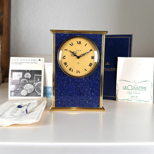 1960’s Jaeger LeCoultre Desk Clock ref. 539 New Old Stock NOS with Box and Papers
