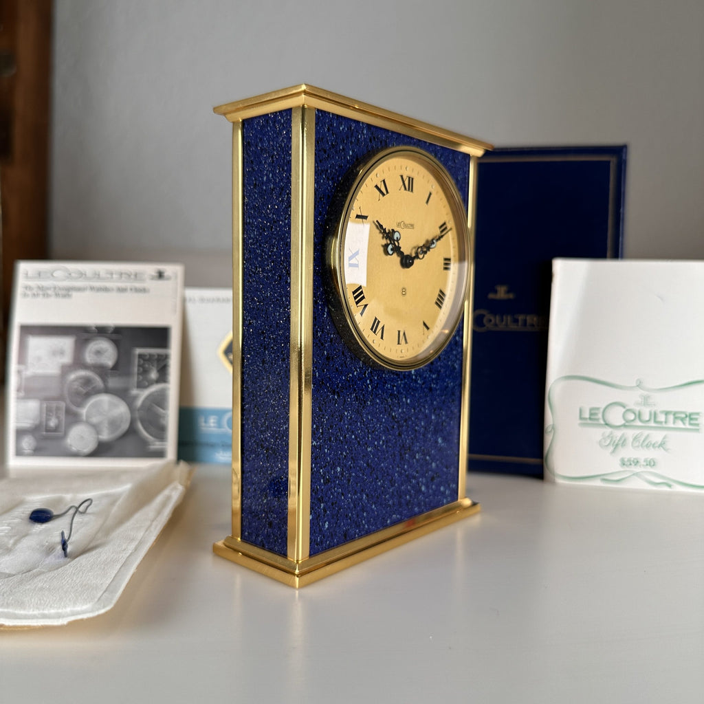 1960’s Jaeger LeCoultre Desk Clock ref. 539 New Old Stock NOS with Box and Papers