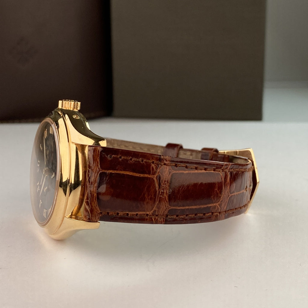 Patek Philippe Annual Calendar 5035R Black Dial 18k Rose Gold