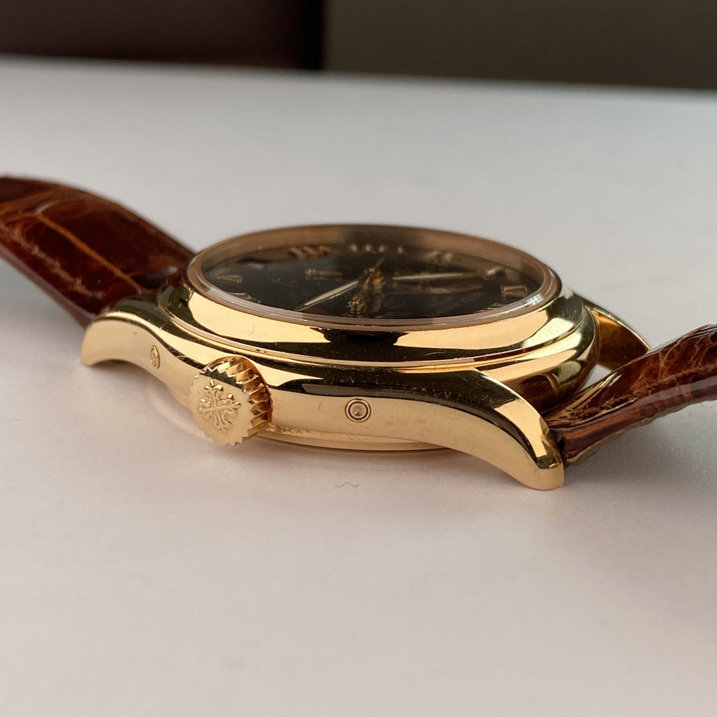 Patek Philippe Annual Calendar 5035R Black Dial 18k Rose Gold