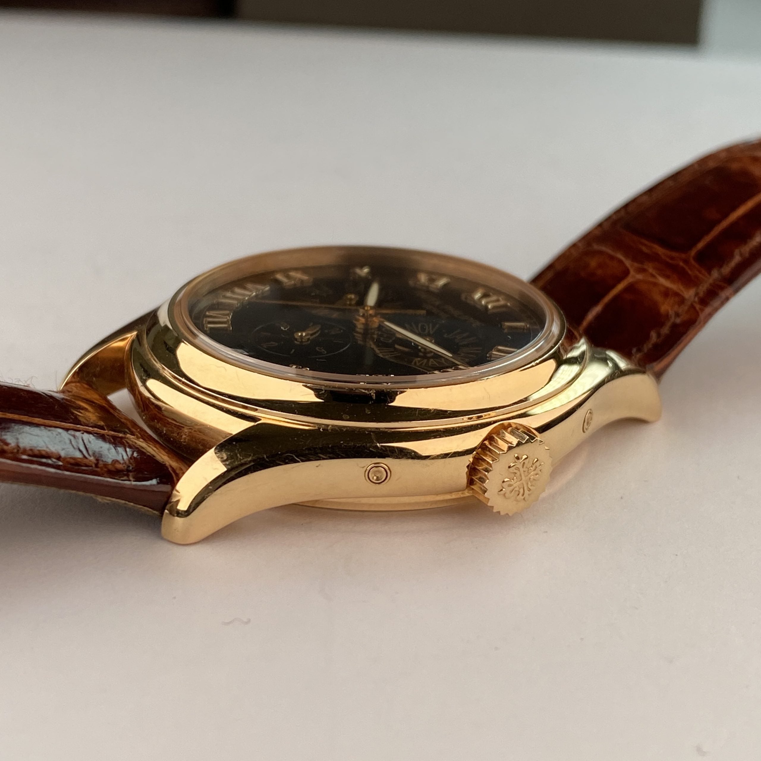 Patek Philippe Annual Calendar 5035R Black Dial 18k Rose Gold