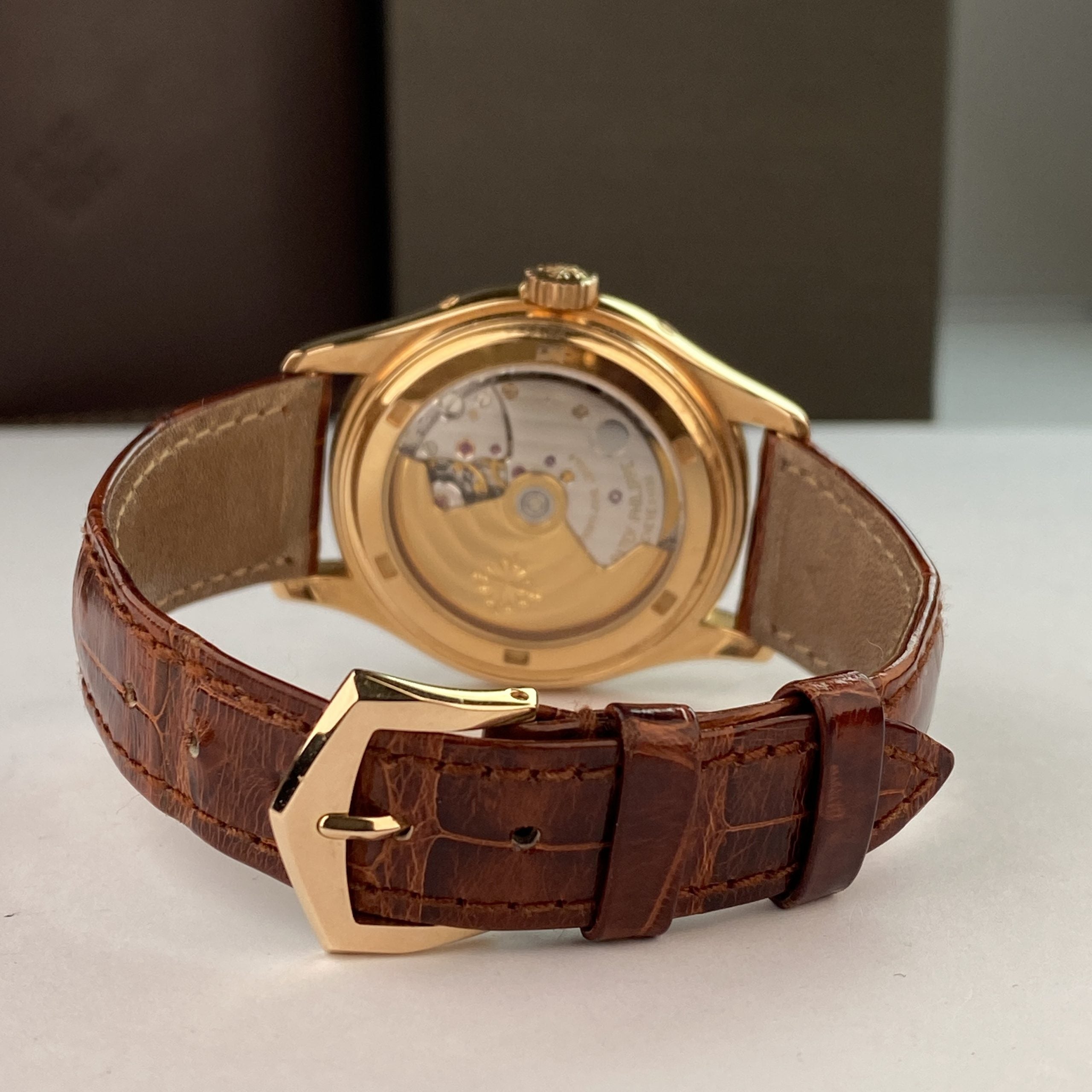 Patek Philippe Annual Calendar 5035R Black Dial 18k Rose Gold