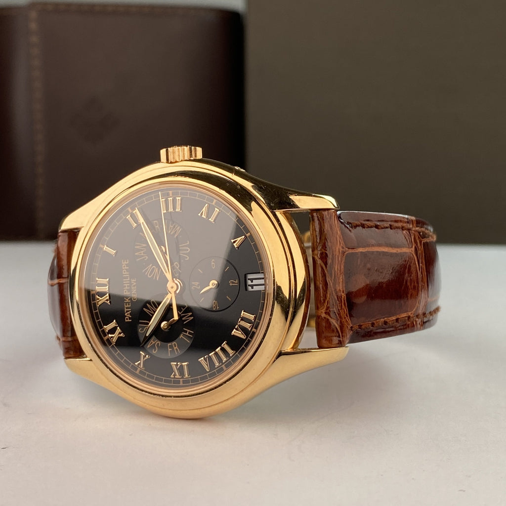 Patek Philippe Annual Calendar 5035R Black Dial 18k Rose Gold
