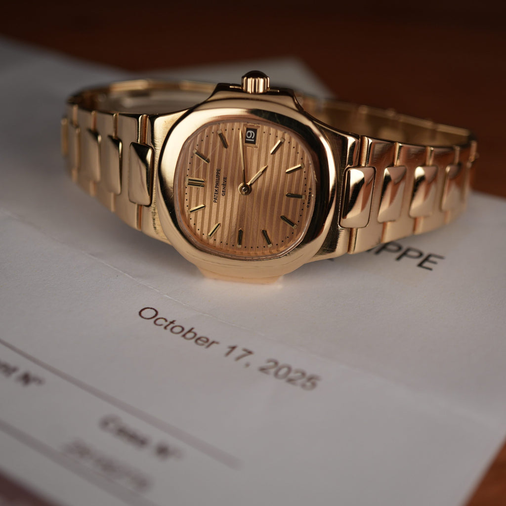 Patek Philippe Nautilus 4700 Ladies 18k Yellow Gold Champaign Dial
