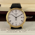 Patek Philippe Ref 3944 J Calatrava Retailed by Tiffany & Co.18k Yellow Gold Complete Set Box and Papers
