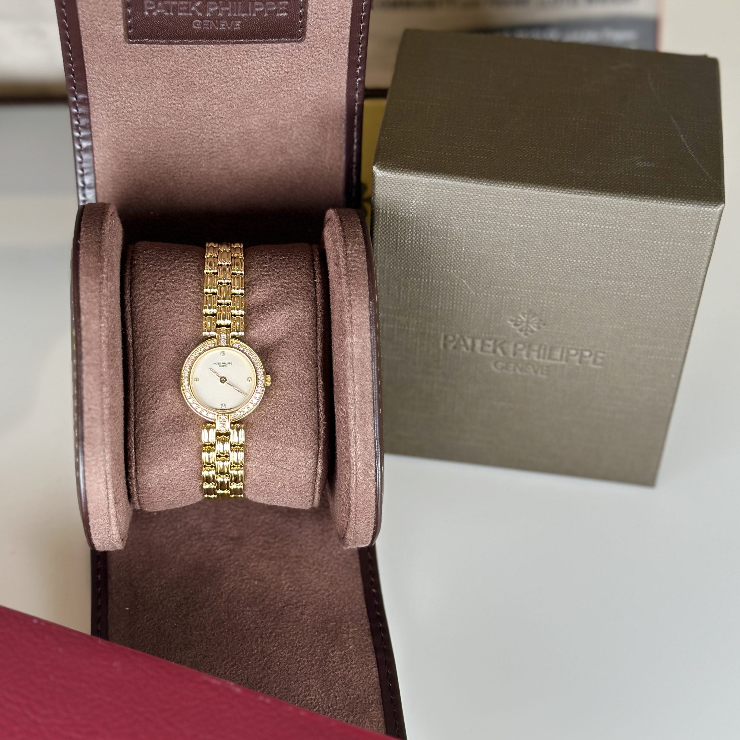 Patek Philippe Ref 4728 Ellipse Ladies Cocktail Watch 18k Gold with Factory Diamond
