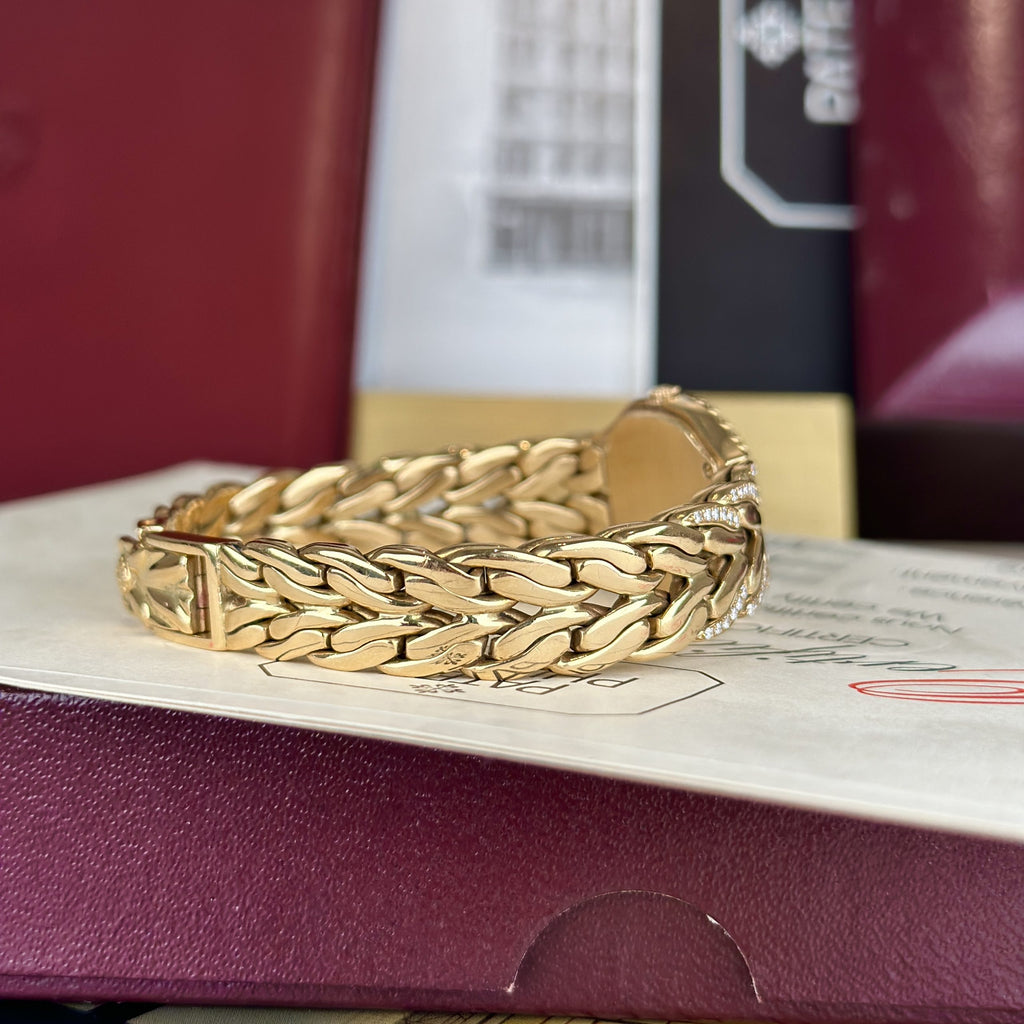 Patek Philippe Ref 4815 La Flamme Ladies Cocktail Watch 18k Gold Factory Diamond with Box and Papers