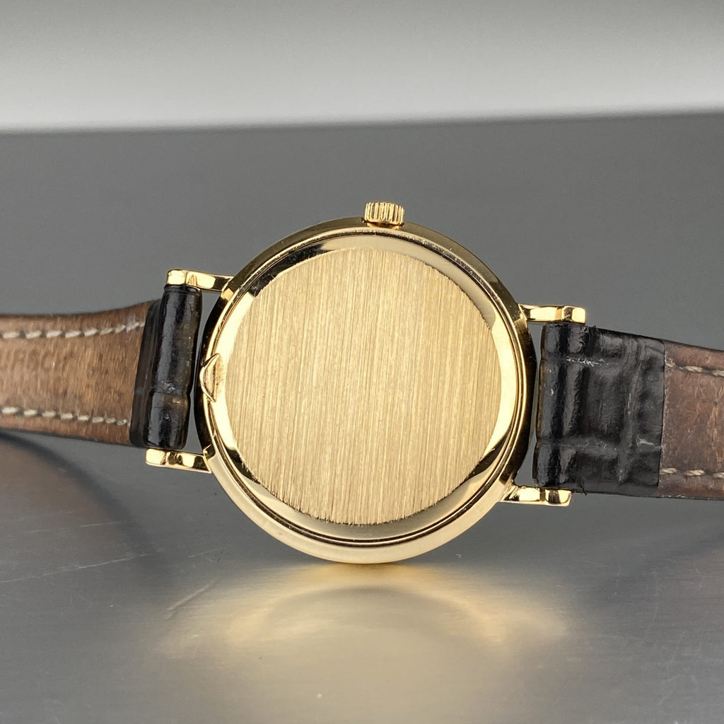 Patek Philippe Ref 4820 Calatrava Ladies Cocktail Watch 18k Gold with Factory Diamond