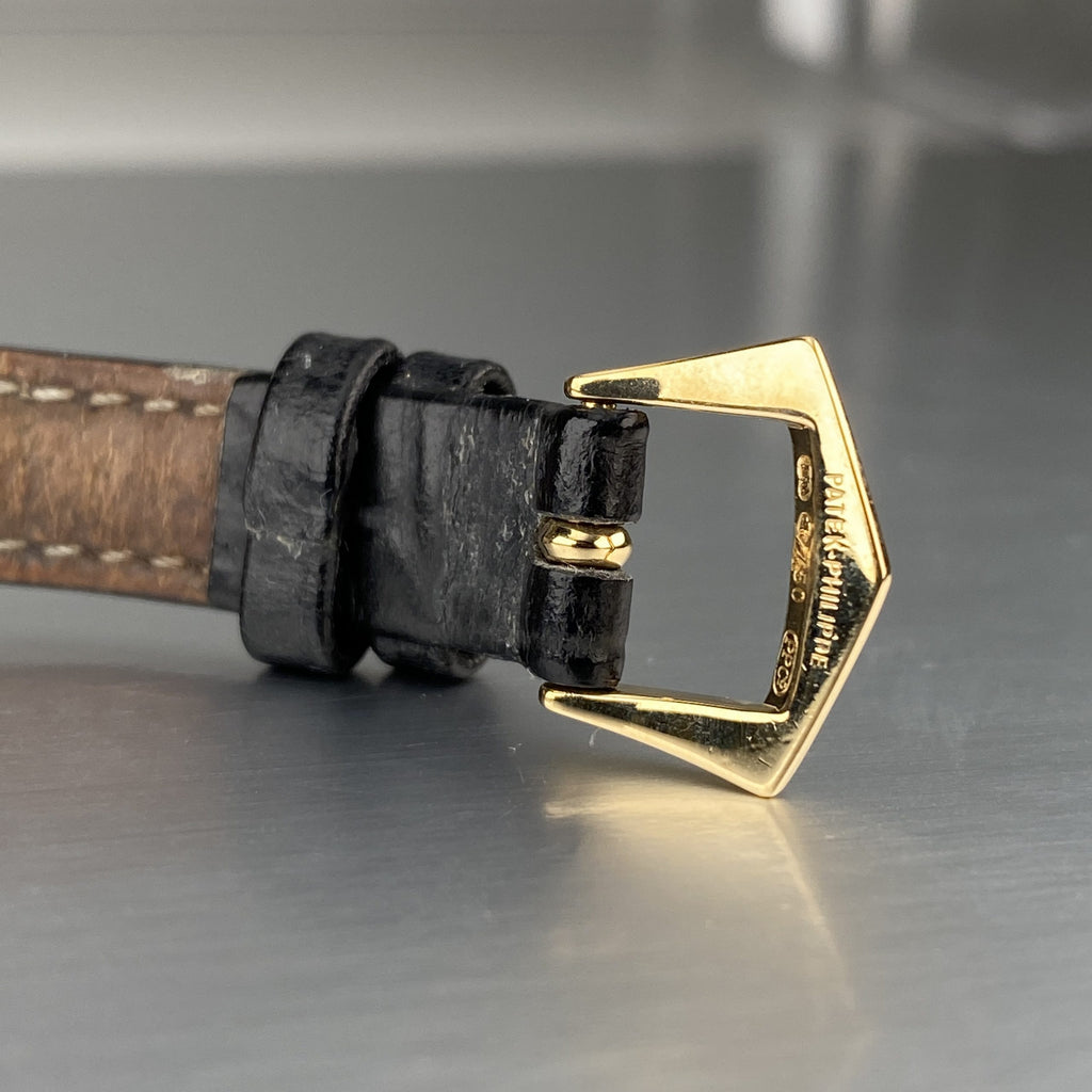 Patek Philippe Ref 4820 Calatrava Ladies Cocktail Watch 18k Gold with Factory Diamond