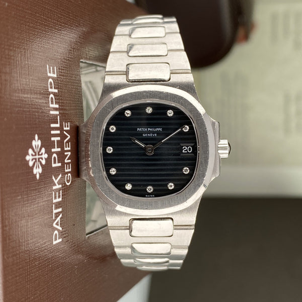 Rare Platinum Patek Philippe Nautilus 4700/1P Ladies with Factory Diamond Dial