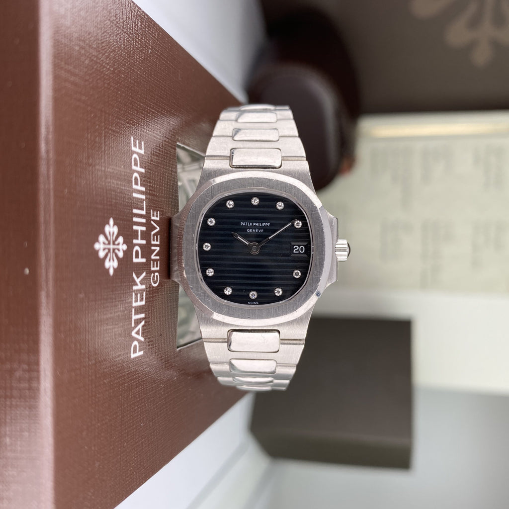 Rare Platinum Patek Philippe Nautilus 4700/1P Ladies with Factory Diamond Dial