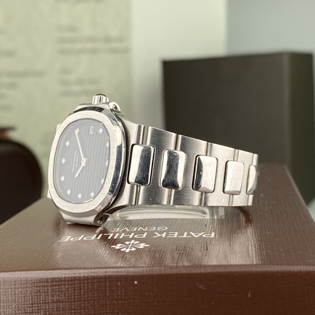 Rare Platinum Patek Philippe Nautilus 4700/1P Ladies with Factory Diamond Dial