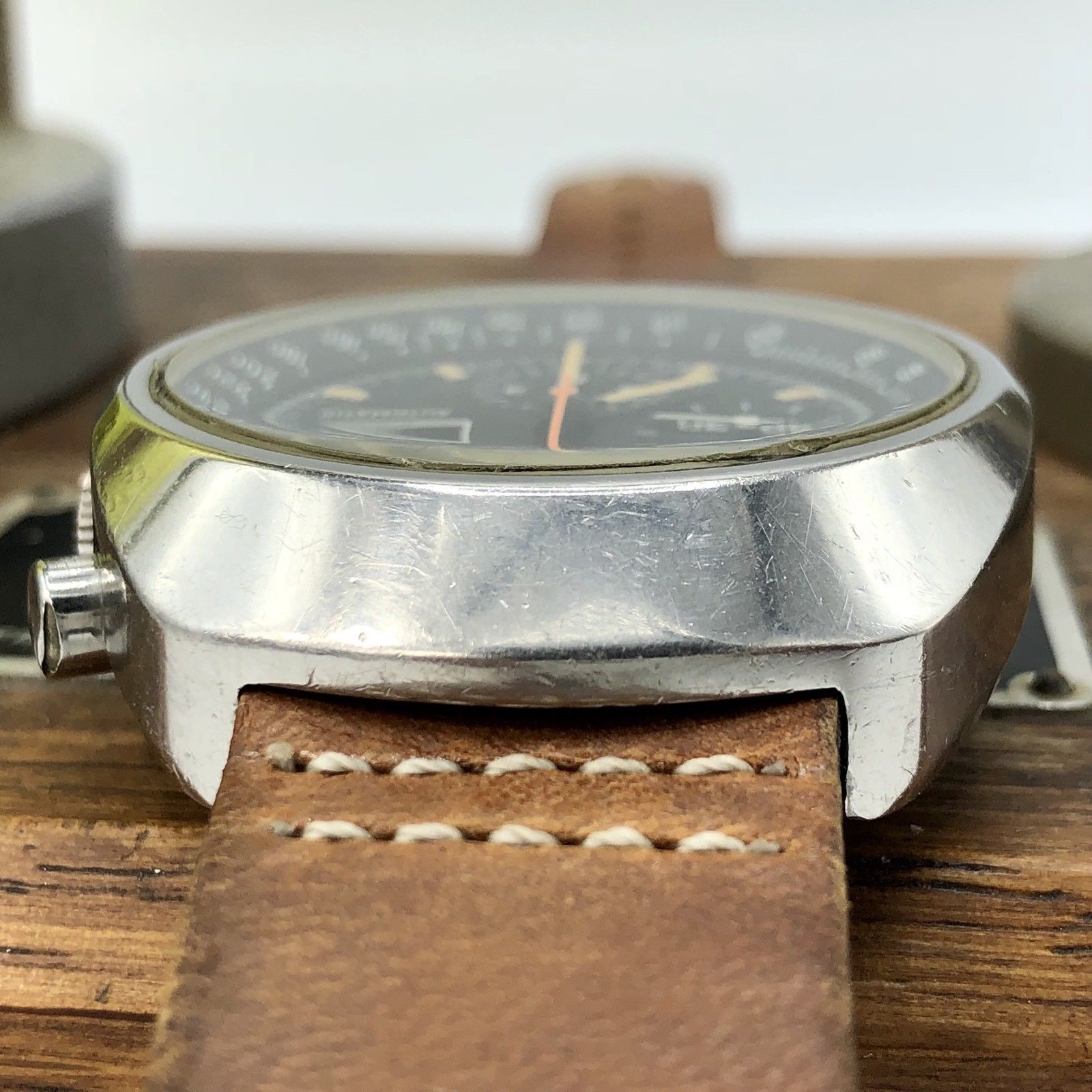 Rare Vintage Godiva Chronograph Swiss Made Watch 38mm 7750ETA