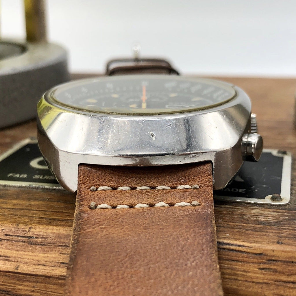Rare Vintage Godiva Chronograph Swiss Made Watch 38mm 7750ETA