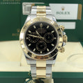 2015 Rolex 116523 Daytona 2 Tone Gold 18k Steel Black Dial box and card