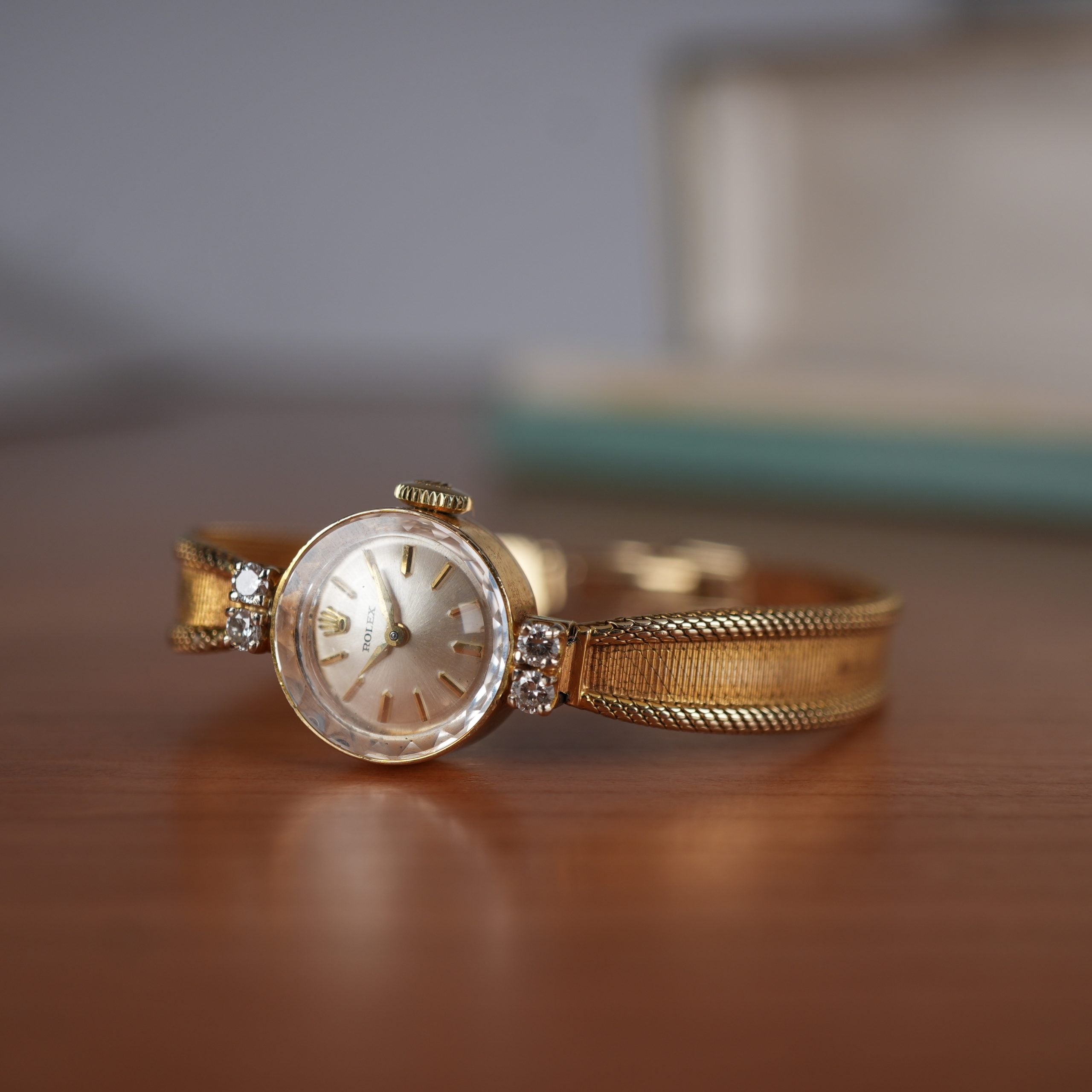 Rolex 14k Gold Ladies Cocktail Watch with Diamonds with original Boxed