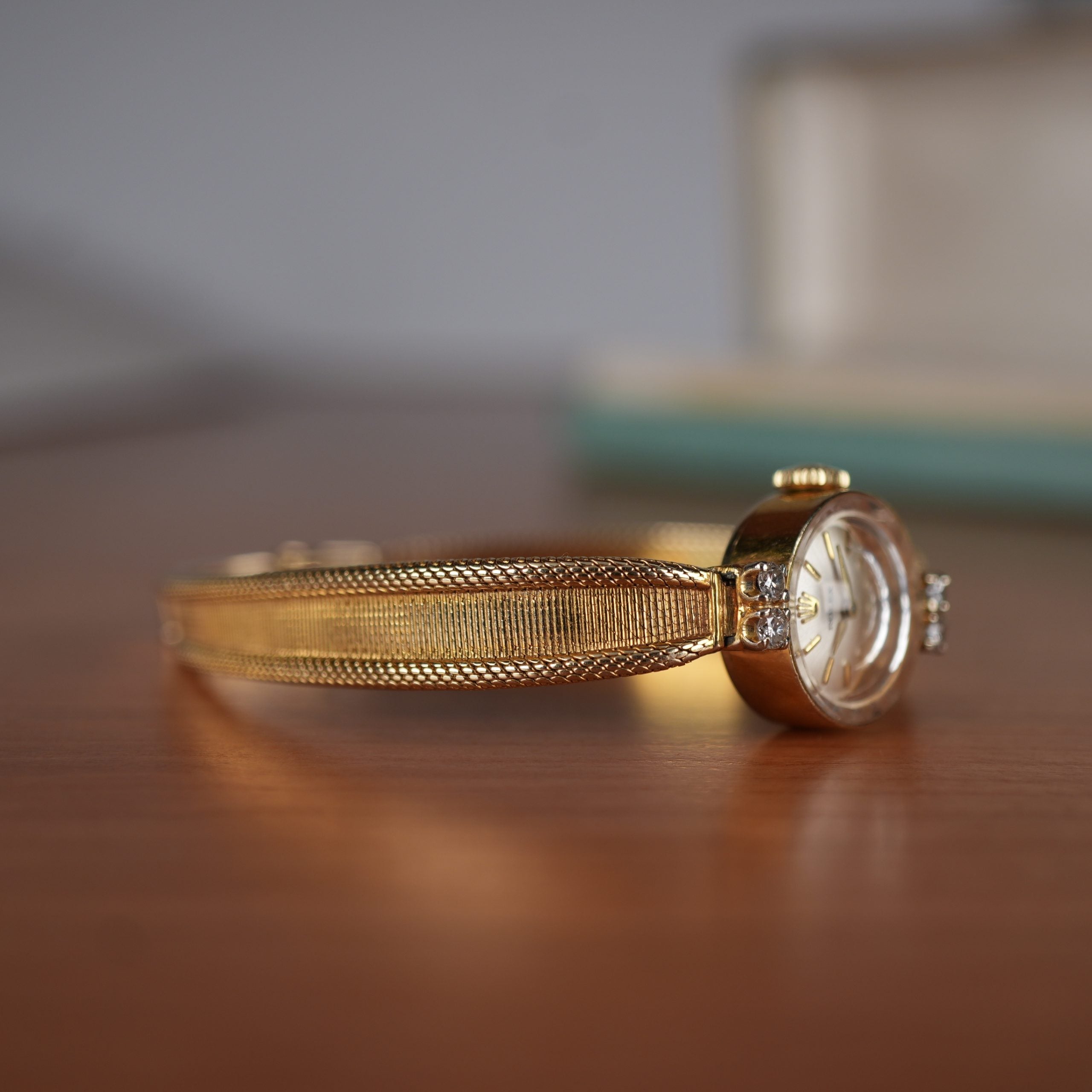 Rolex 14k Gold Ladies Cocktail Watch with Diamonds with original Boxed