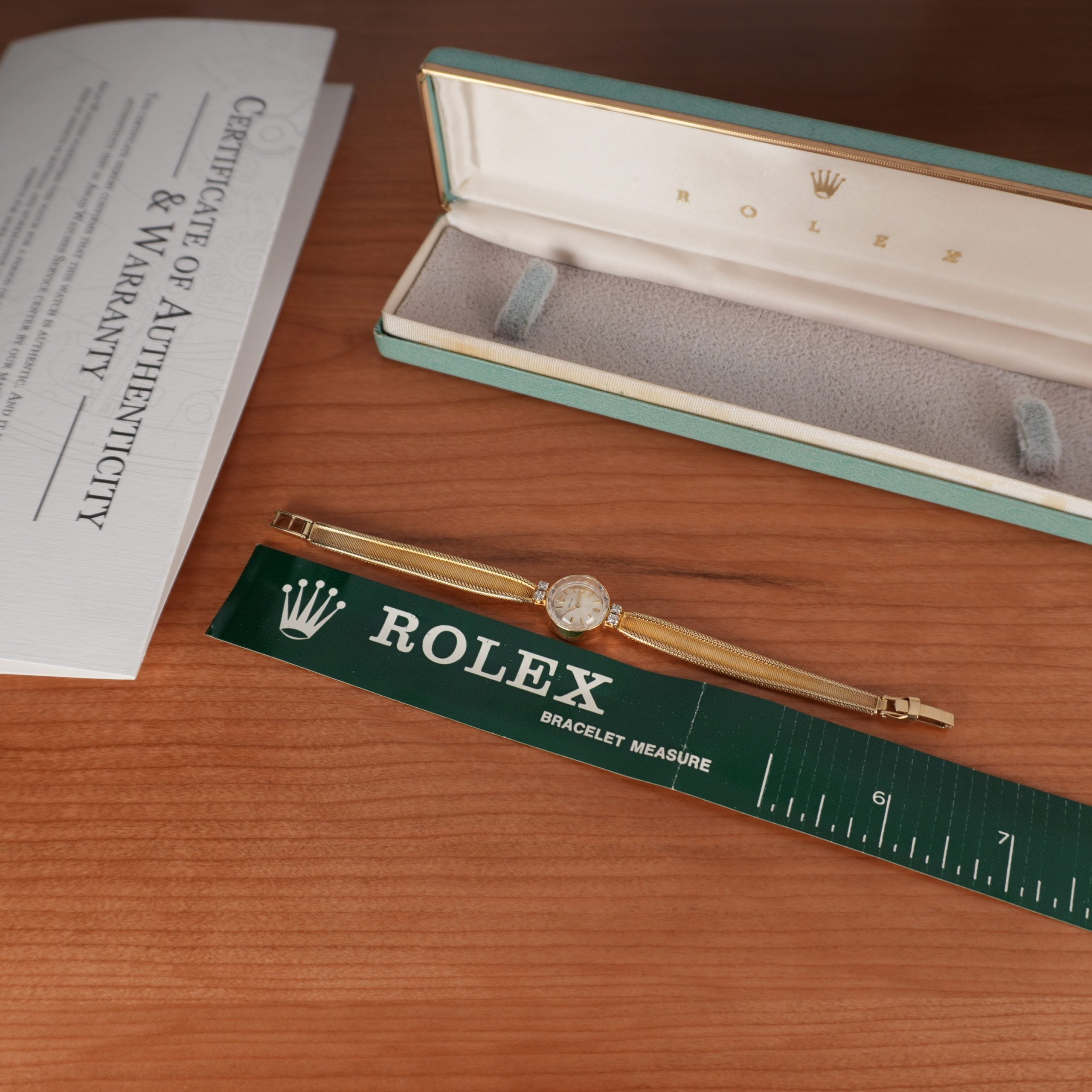 Rolex 14k Gold Ladies Cocktail Watch with Diamonds with original Boxed