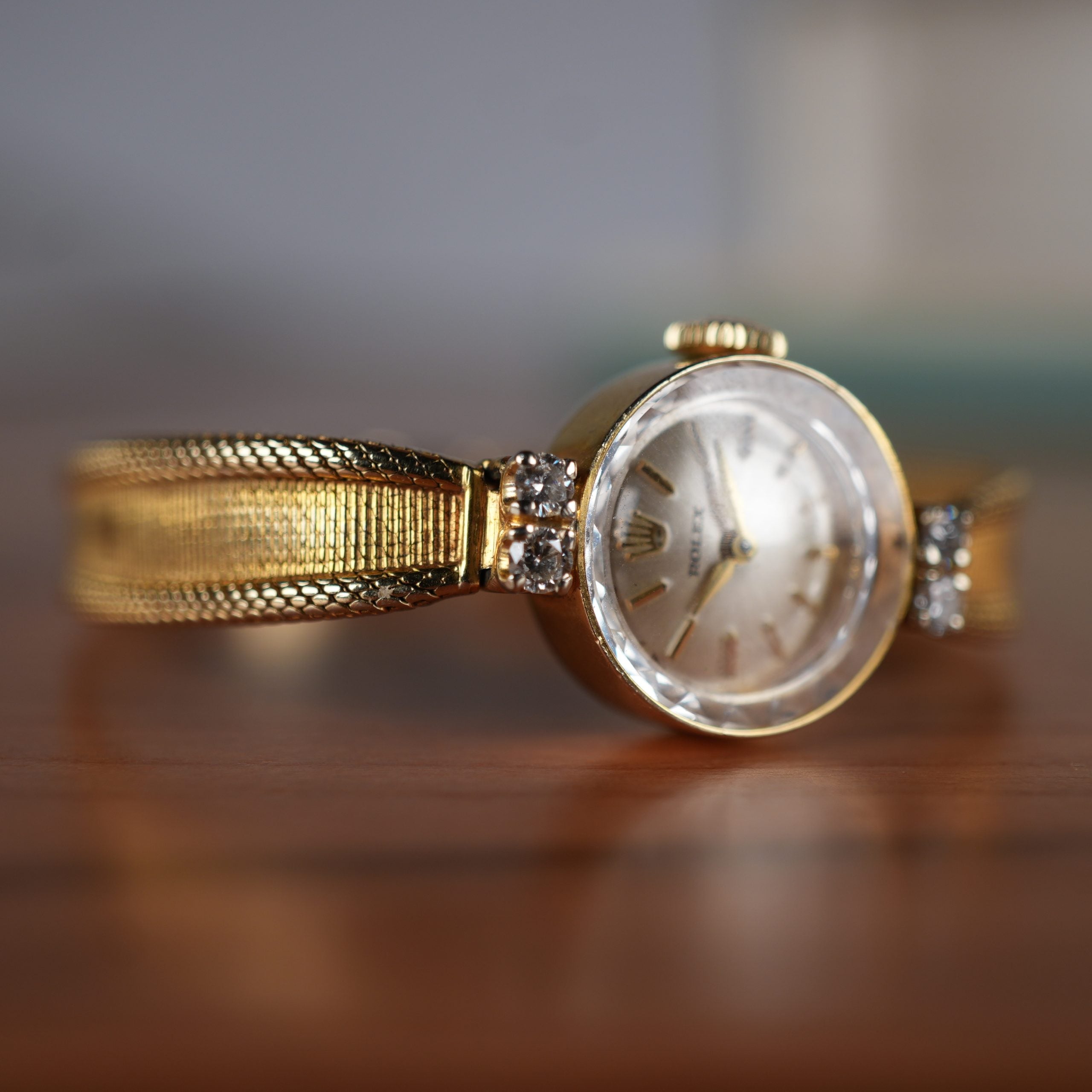 Rolex 14k Gold Ladies Cocktail Watch with Diamonds with original Boxed