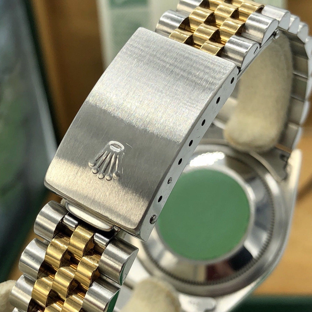 1998 Rolex 16233 DateJust FACTORY Onyx Diamond Dial Full set box & Papers