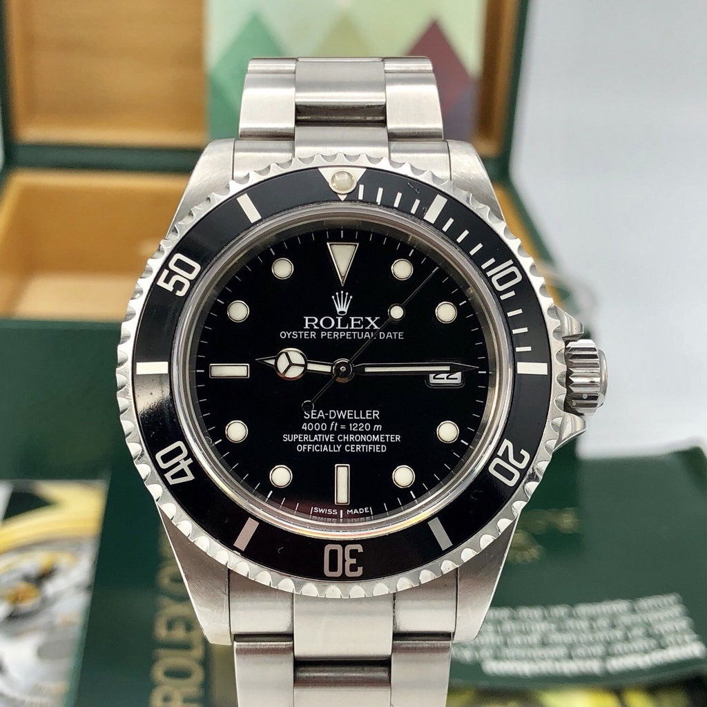 Rolex 16600 Sea Dweller Unpolished Extra Full Set Box & Papers 2004