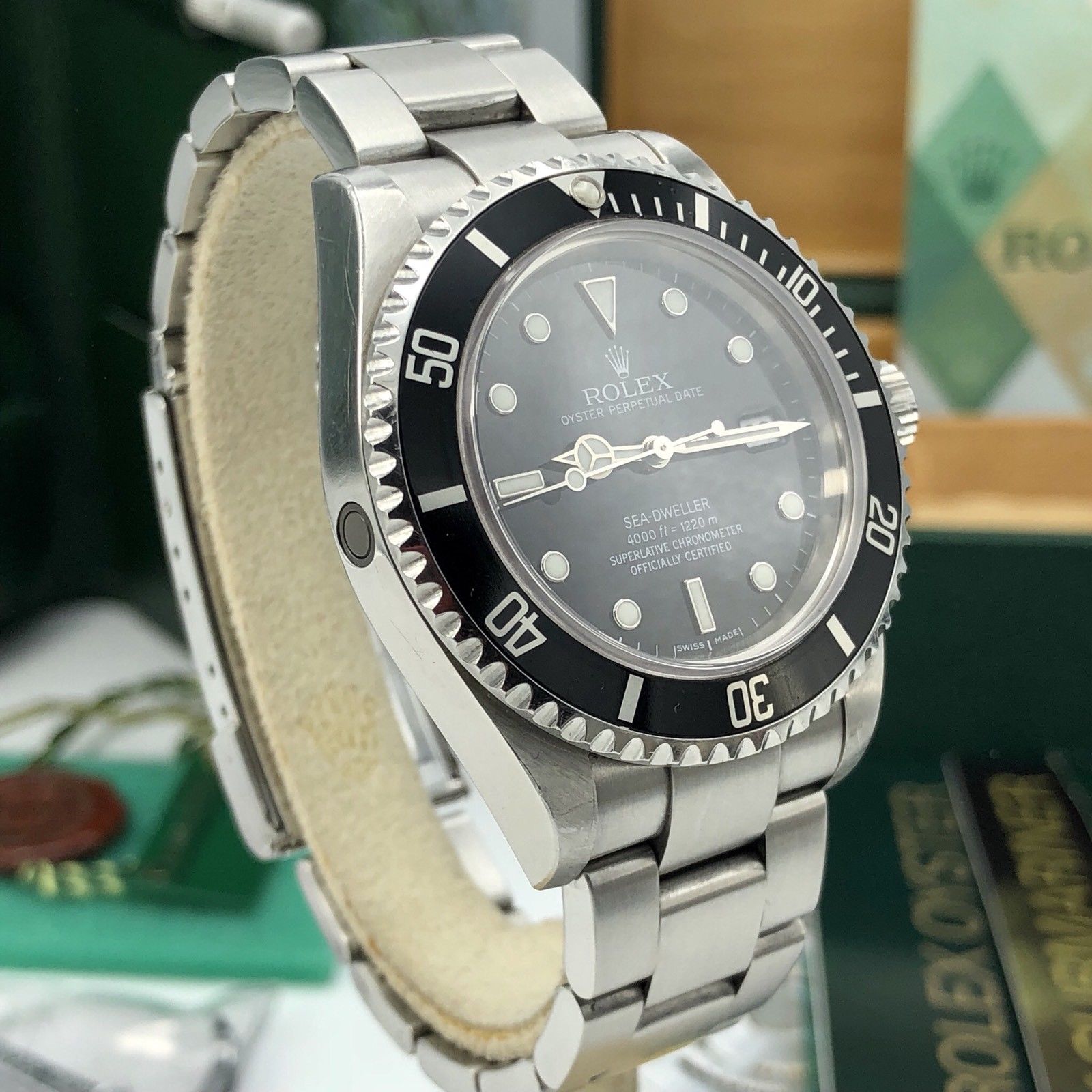 Rolex 16600 Sea Dweller Unpolished Extra Full Set Box & Papers 2004