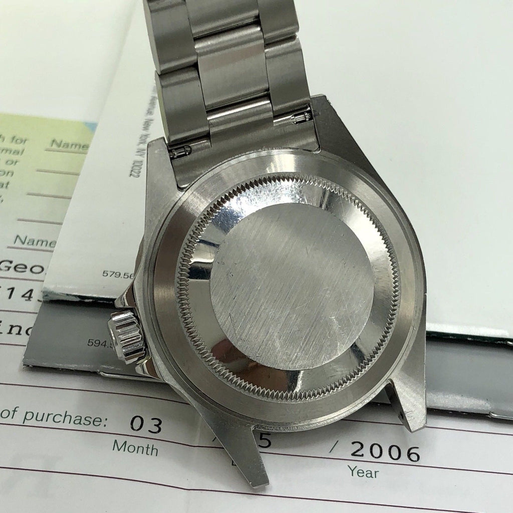 2004 Rolex Submariner 16610LV Anniversary F Kermit Full Set Unpolished Mk1Dial