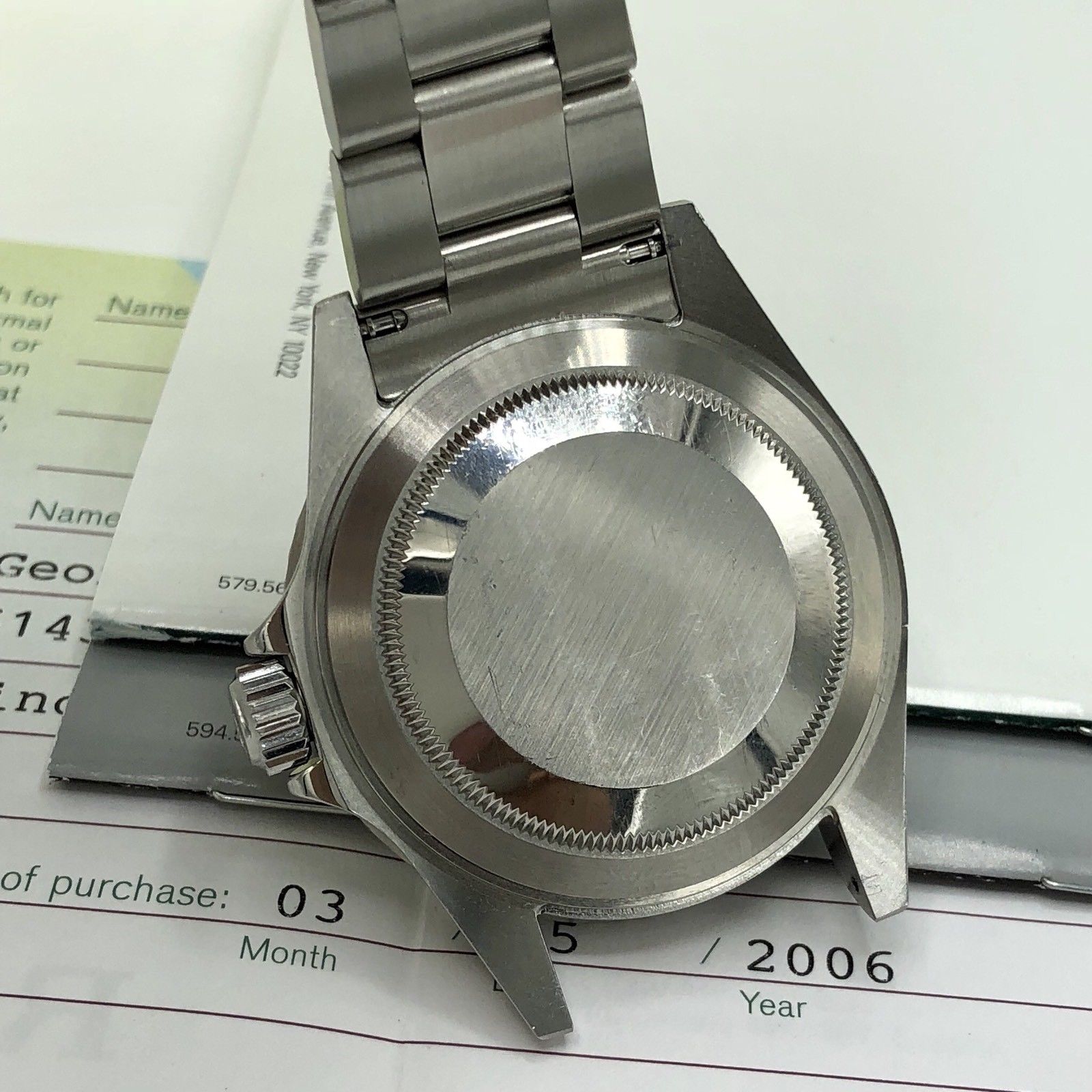 2004 Rolex Submariner 16610LV Anniversary F Kermit Full Set Unpolished Mk1Dial