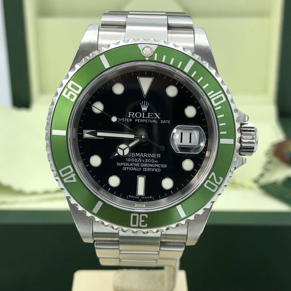 Rolex 16610LV Submariner Anniversary Green Kermit 2006 Z Serial