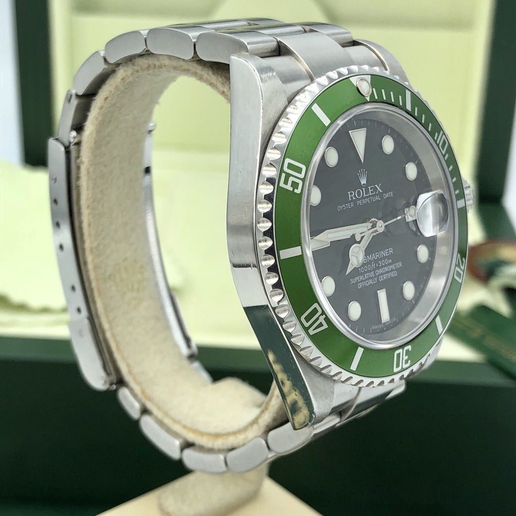 Rolex 16610LV Submariner Anniversary Green Kermit 2006 Z Serial