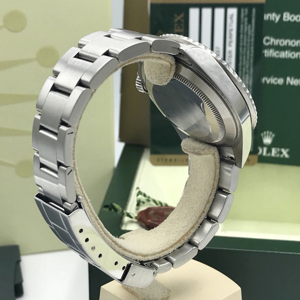 Rolex 16610LV Submariner Anniversary Green Kermit 2008 Full Set Card M Serial