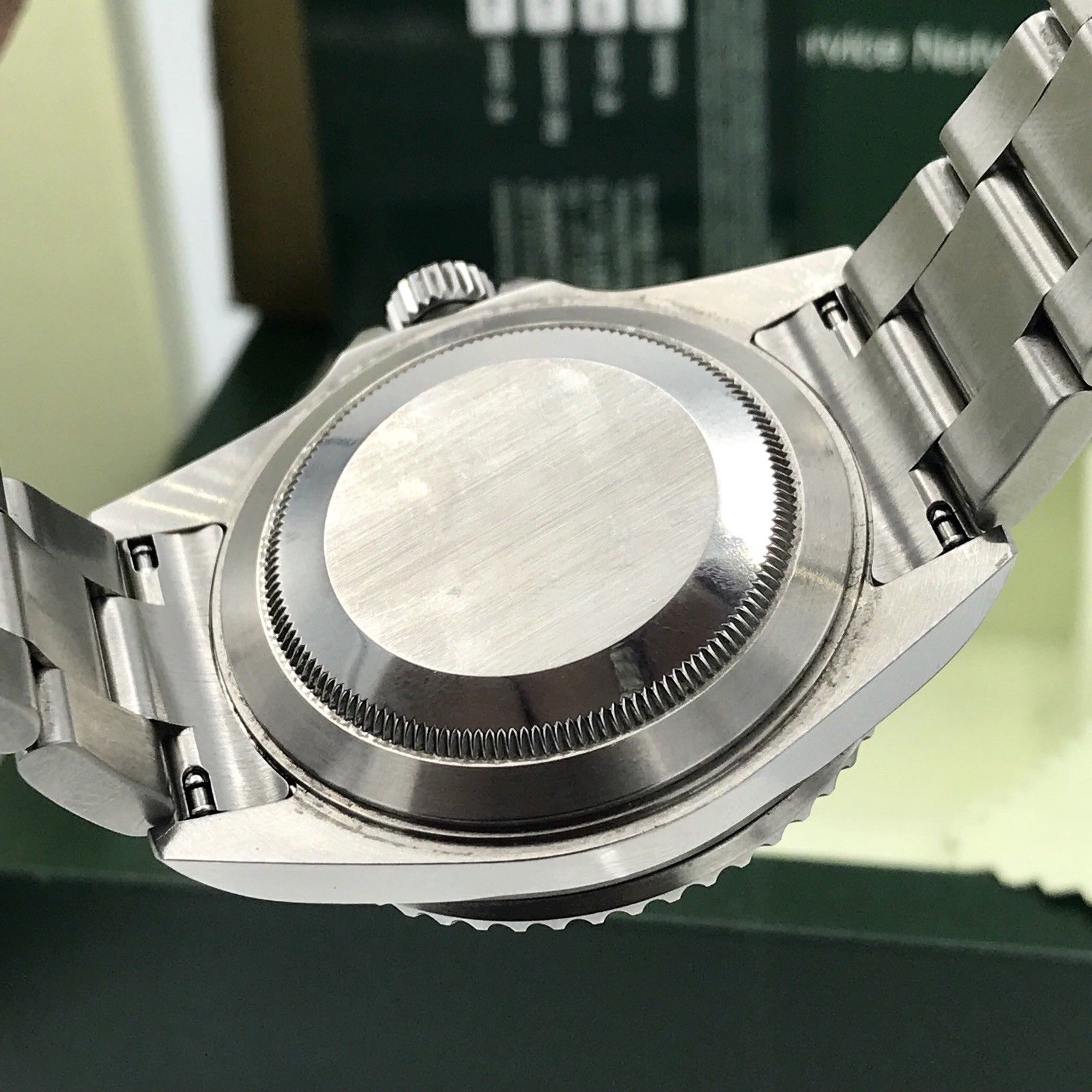 Rolex 16610LV Submariner Anniversary Green Kermit 2008 Full Set Card M Serial