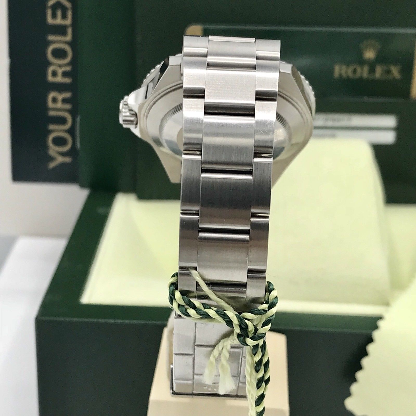 Rolex 16610LV Submariner Anniversary Green Kermit 2009 Full Set Card M Serial