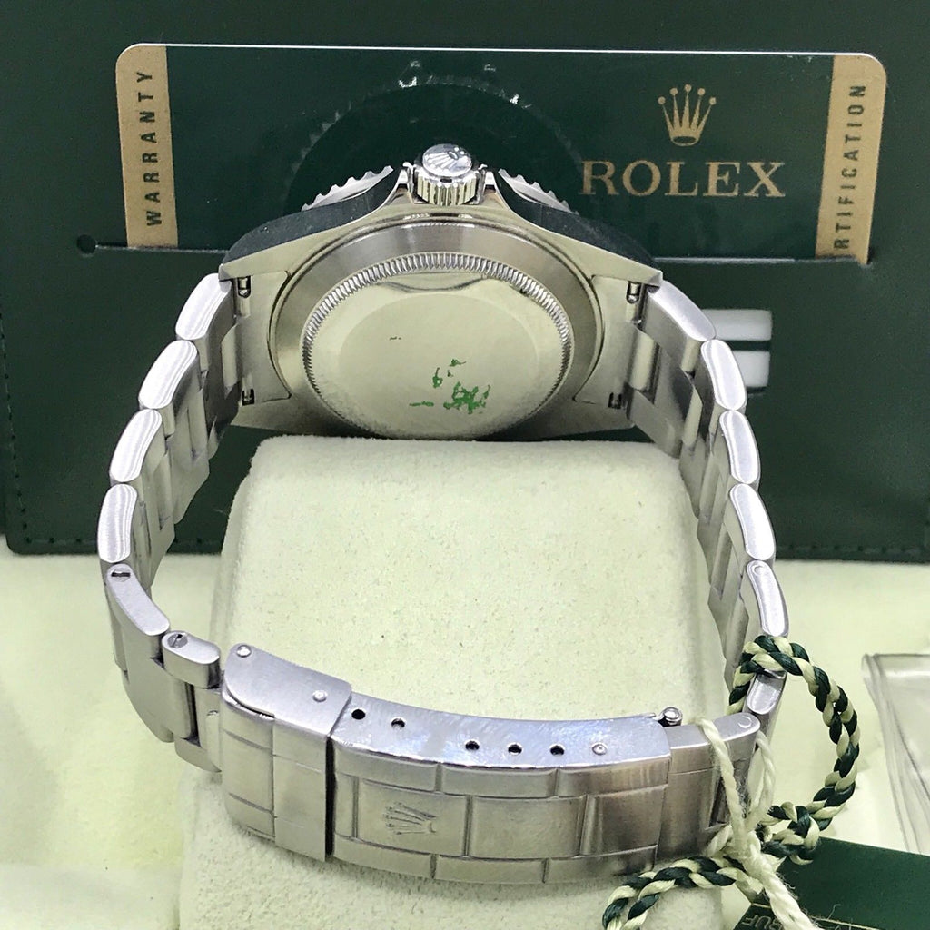 Rolex 16610LV Submariner Anniversary Green Kermit 2009 Full Set Card M Serial