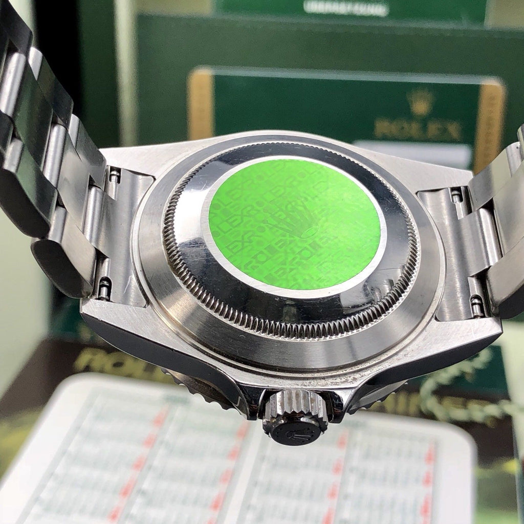 Rolex 16610LV Submariner Anniversary Green Kermit Full Set Open Card 2007/8